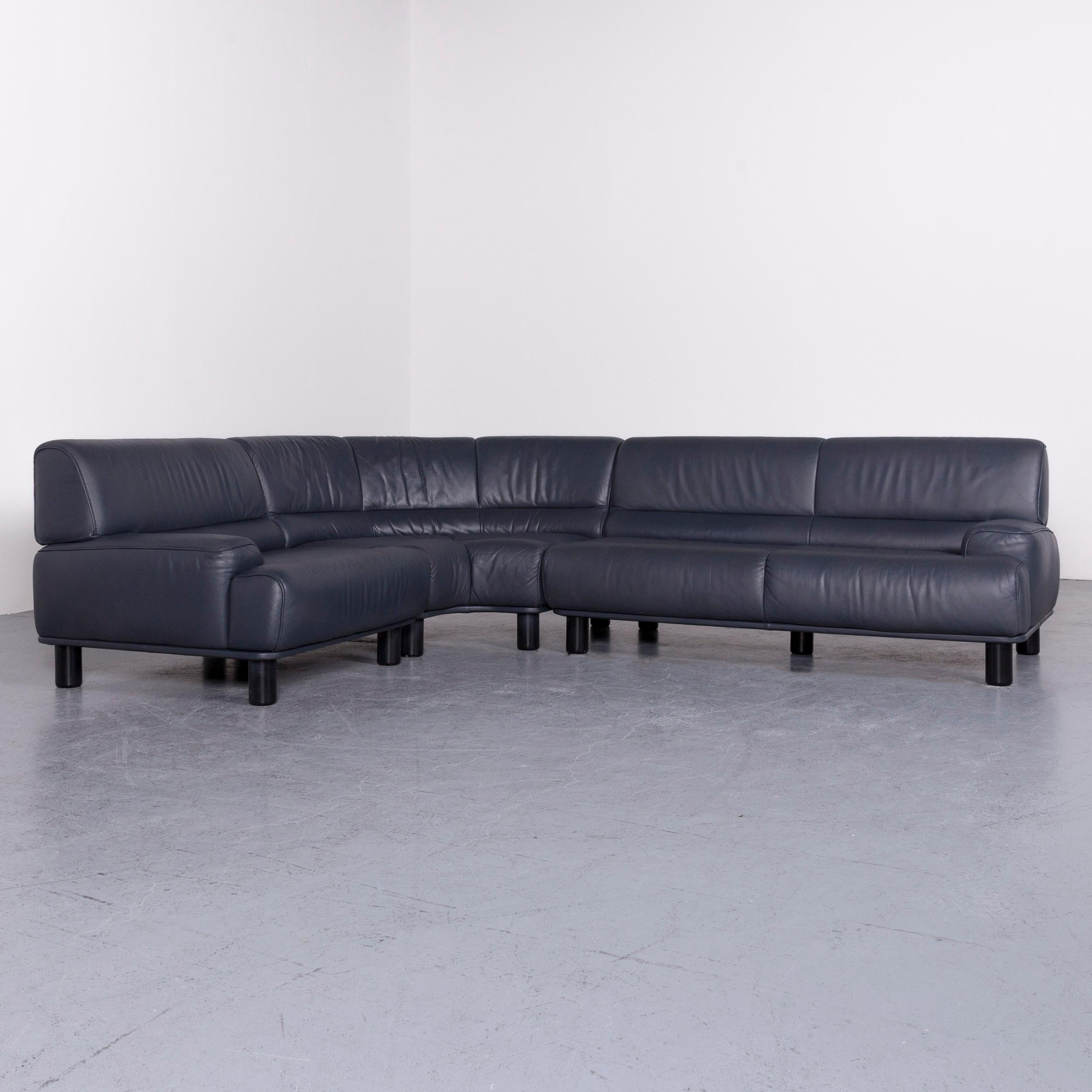 De Sede DS 18 Designer Leather Corner Couch Armchair Set Sofa In Good Condition In Cologne, DE