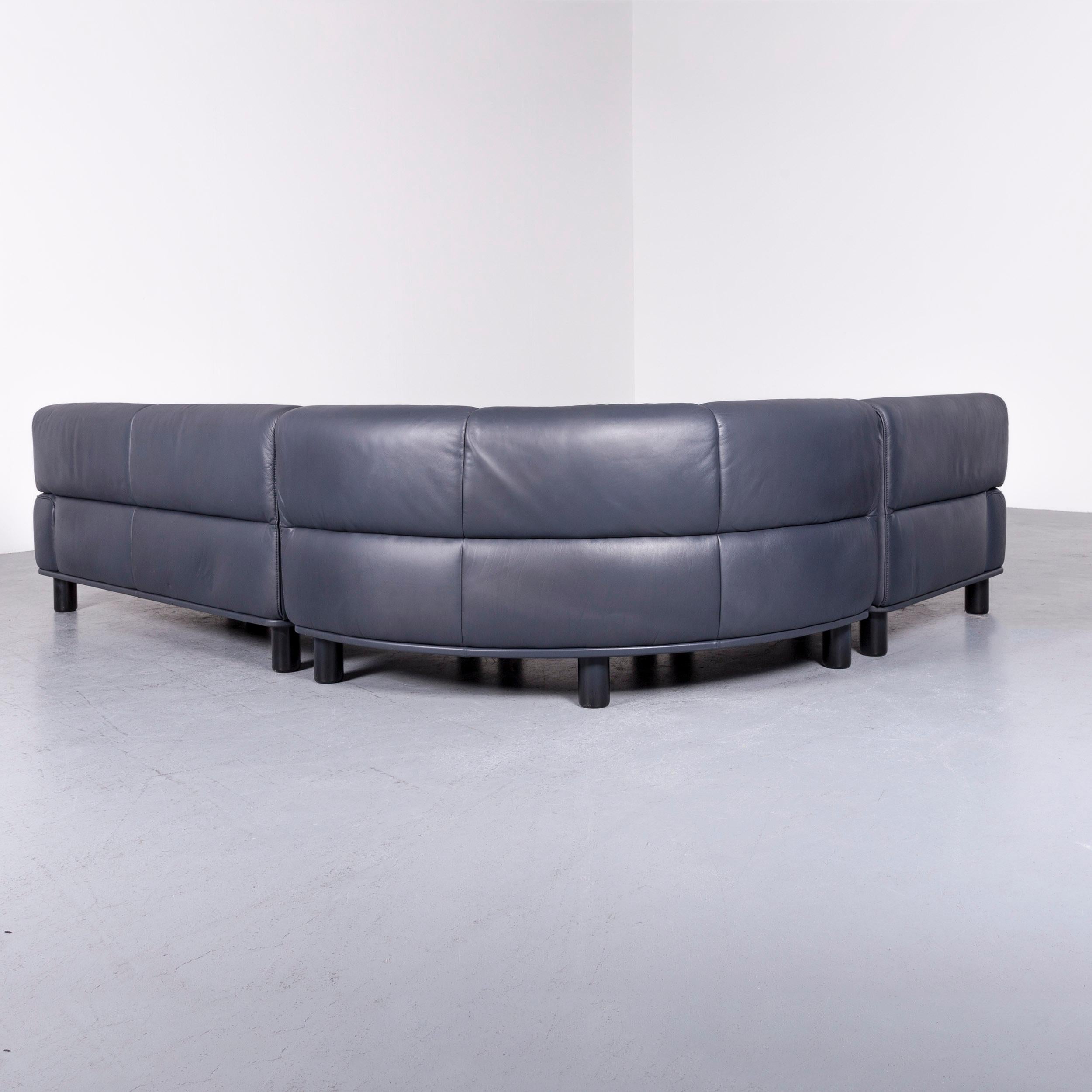 De Sede DS 18 Designer Leather Corner Couch Armchair Set Sofa 4