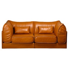 De Sede DS-19 model 'Pagoda' modular Sofa in Cognac Leather