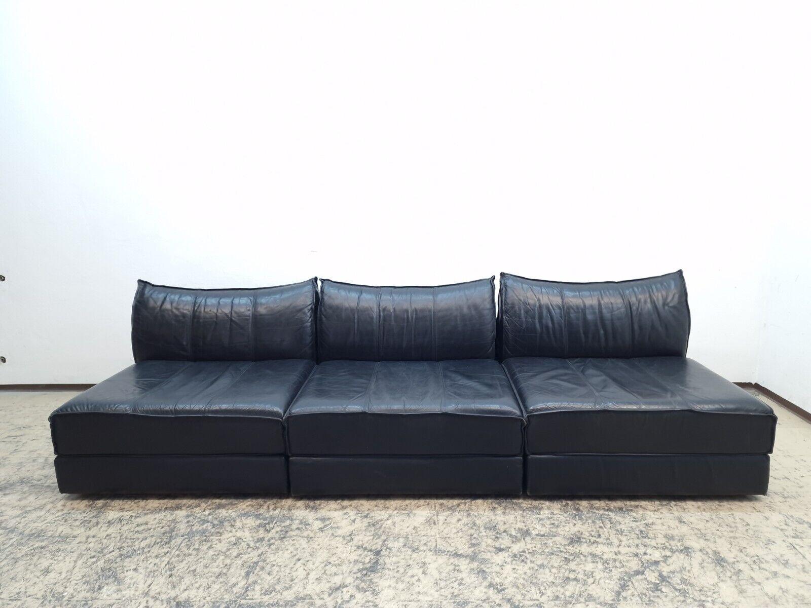 De Sede ds 19 Modularsofa Designersofa Vintage Rarität Echtledercouch 5