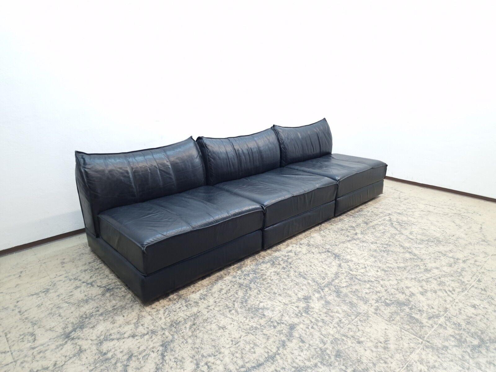 De Sede ds 19 Modularsofa Designersofa Vintage Rarität Echtledercouch 6