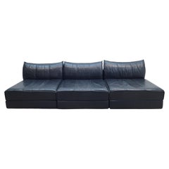 De Sede ds 19 Modularsofa Designersofa Vintage Rarität Echtledercouch