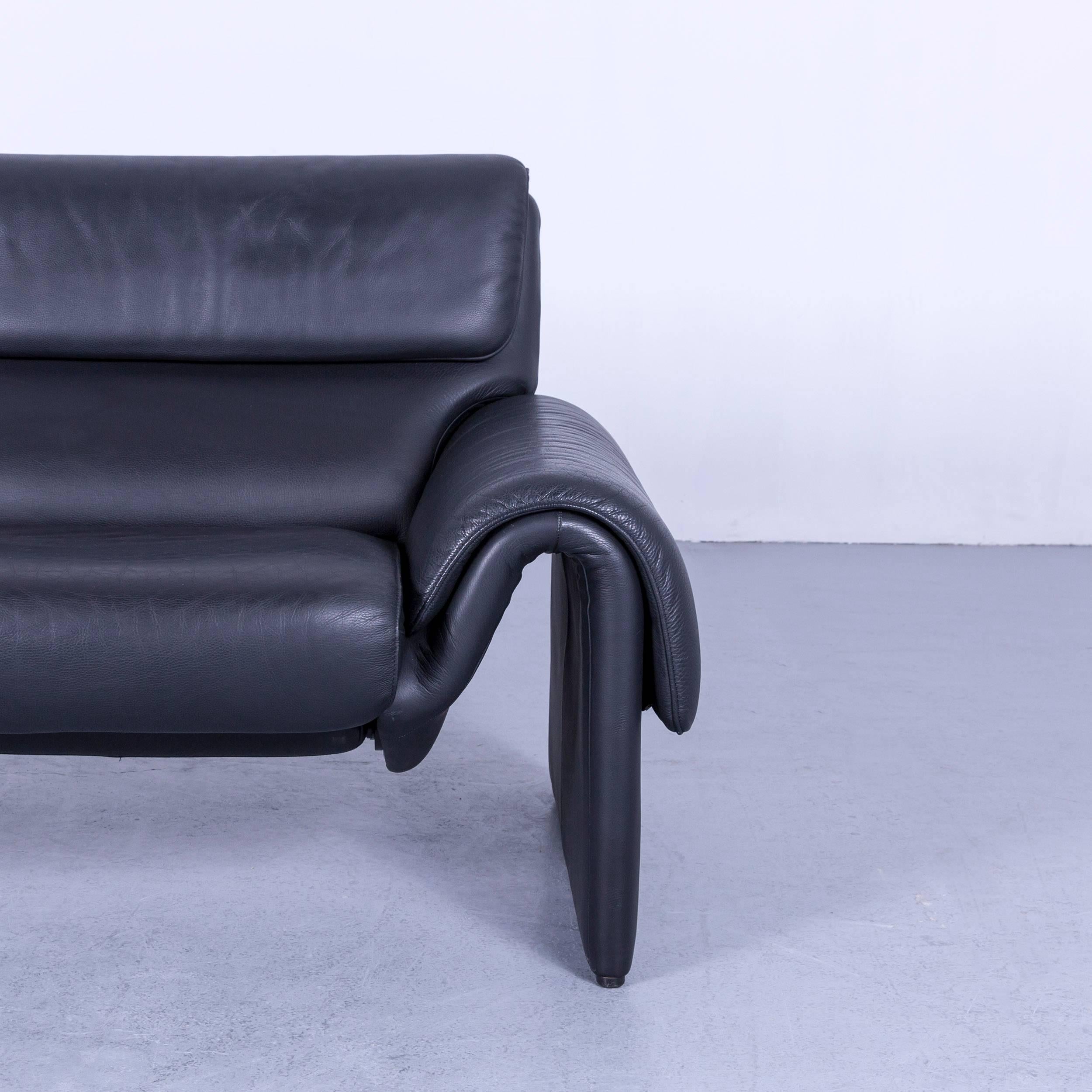 De Sede DS 2000 Designer Sofa relax Function Couch aus schwarzem Leder (21. Jahrhundert und zeitgenössisch)
