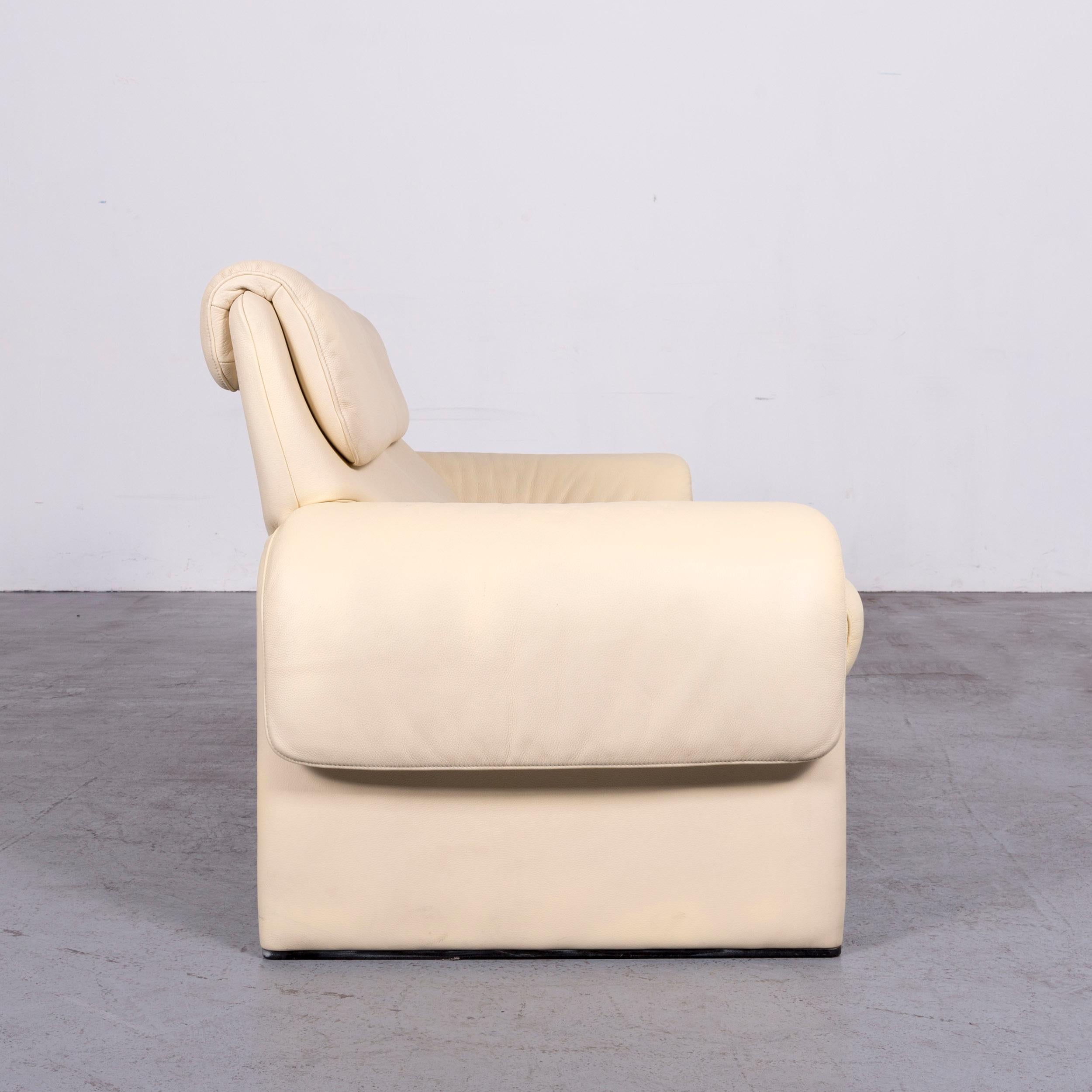 De Sede DS 2000 Designer Sofa Crème Leather Relax Function Couch 7