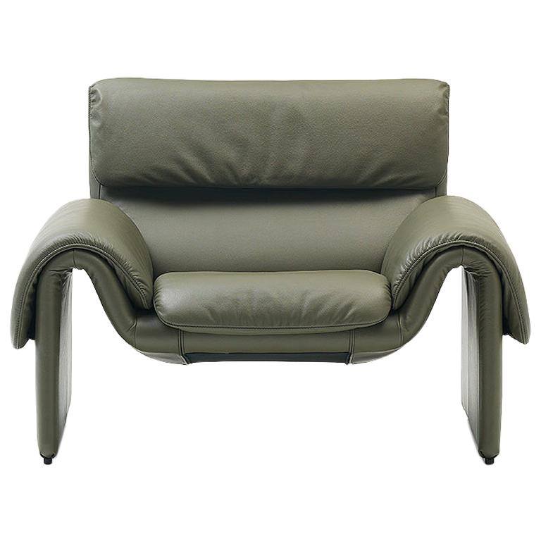 Fauteuil De Sede DS-2011 en tapisserie de jade par l'équipe de design De Sede en vente