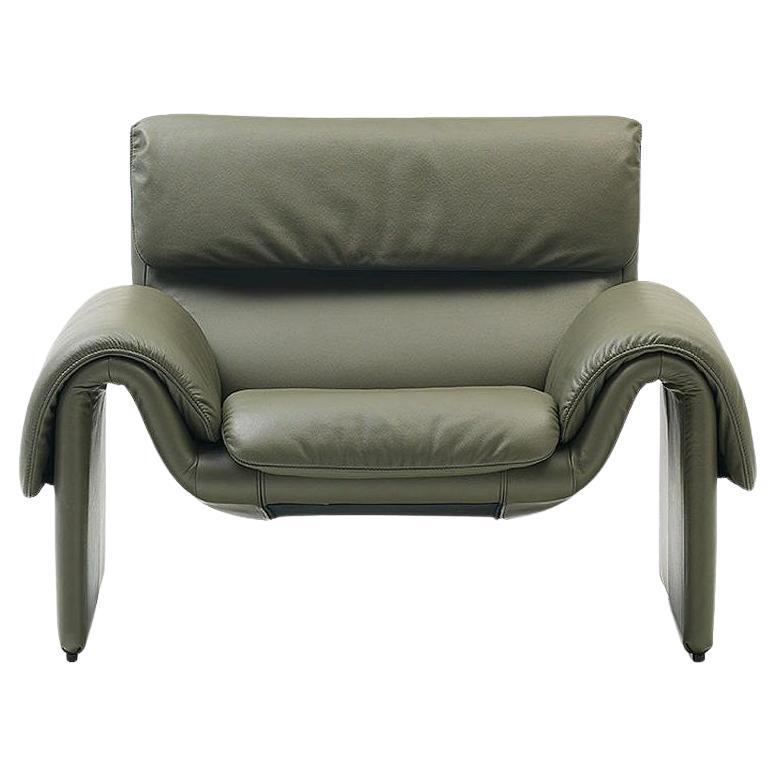 Fauteuil De Sede DS-2011 en tissu de jade par l'équipe de design De Sede