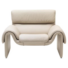 De Sede DS-2011 Armchair in Off-White Upholstery by De Sede Design Team