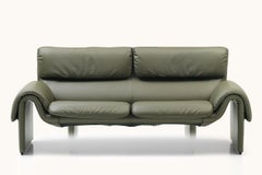 De Sede Ds-2011 Zweisitzer-Sofa mit Jade-Polsterung von De Sede Design Team