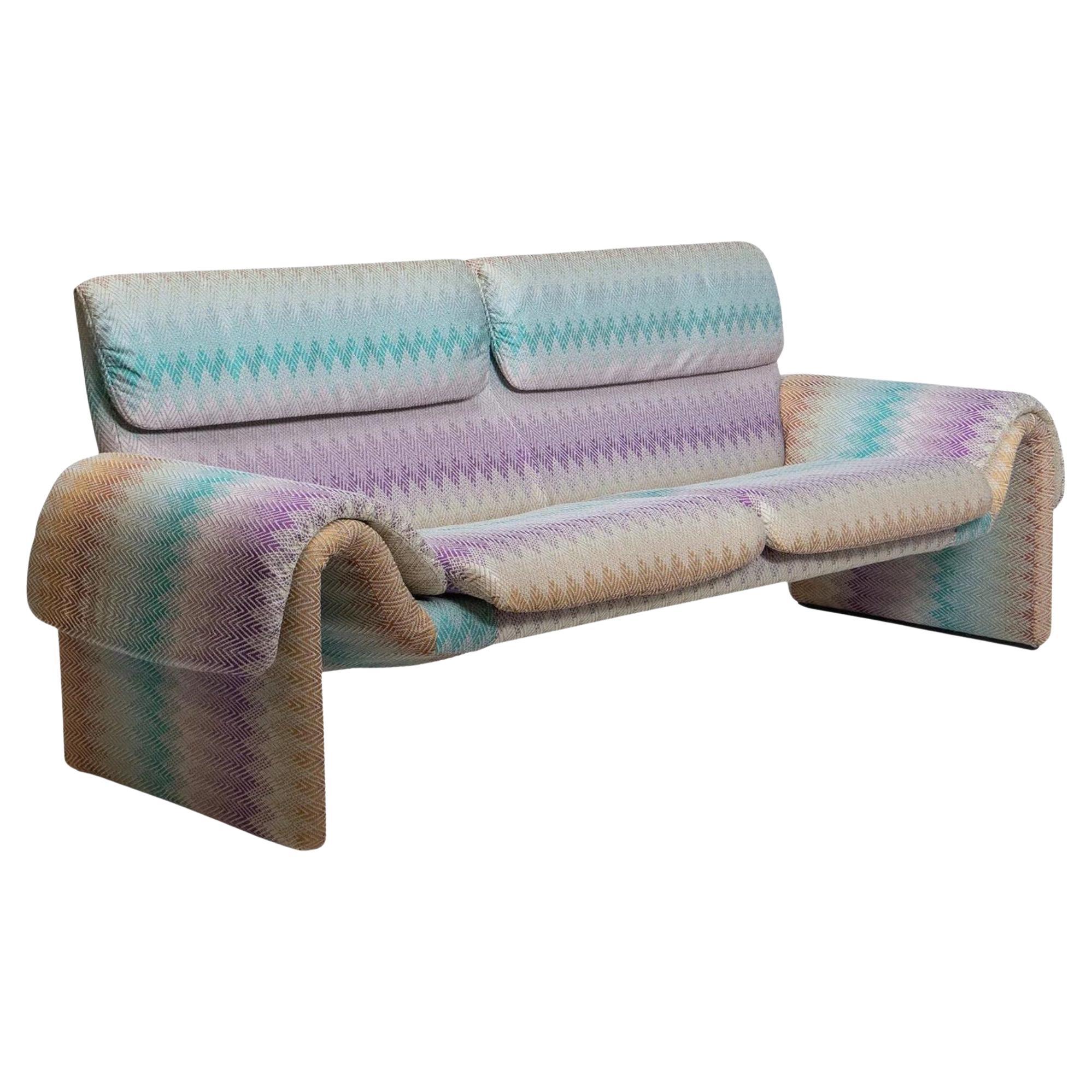 De Sede DS-2011 Two-Seater Sofa in Fabric by De Sede Design Team