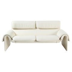 De Sede DS-2011 Zweisitzer-Sofa mit Schneepolsterung von De Sede Design Team