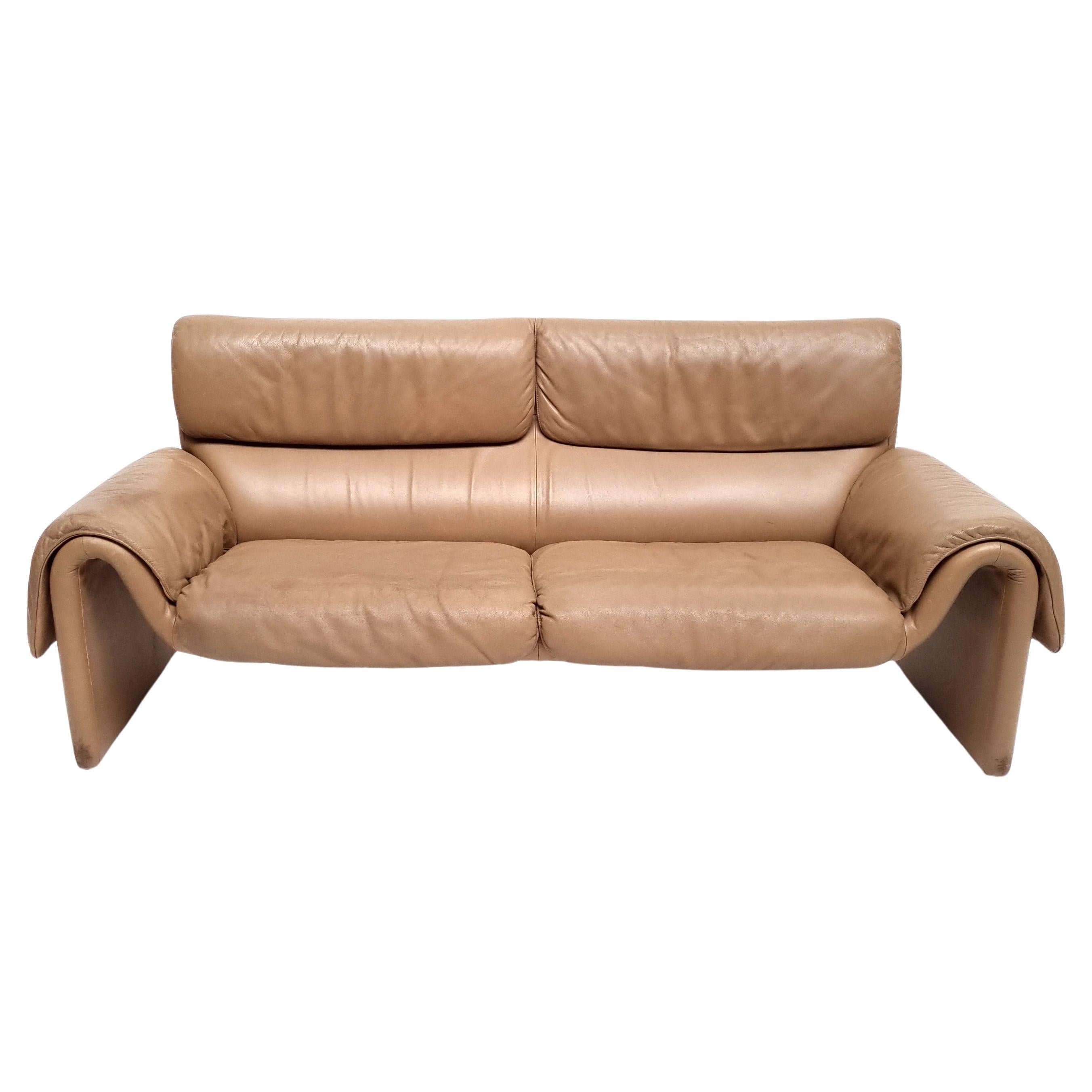 De Sede DS-2011 Vintage Two-Seat Sofa, 1980s