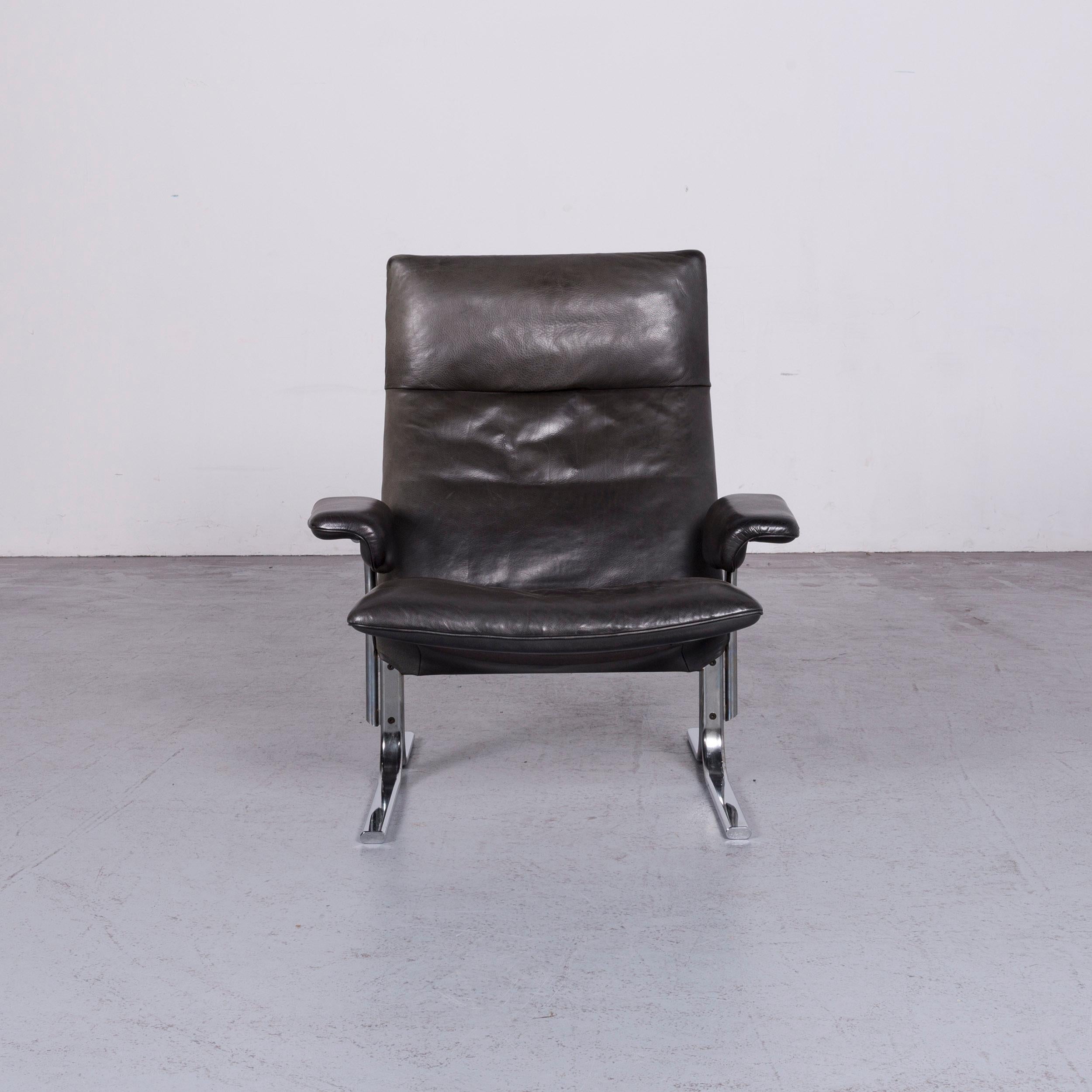 Swiss De Sede Ds 2030 Designer Armchair Leather Black  For Sale