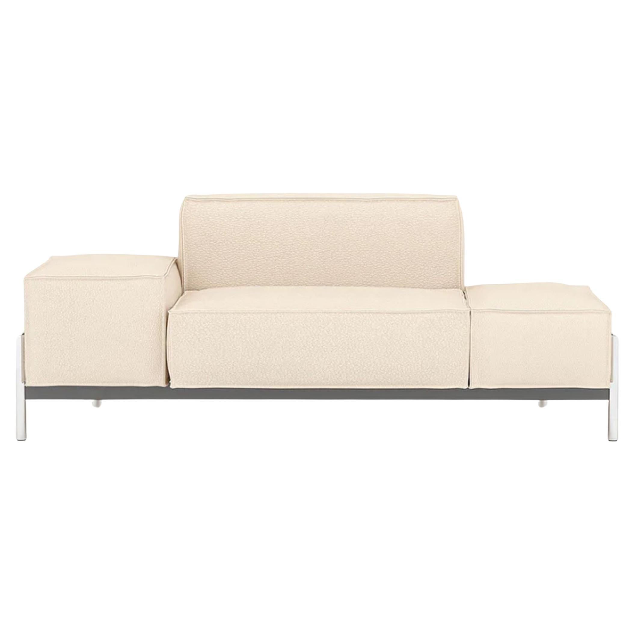 De Sede DS-21/102A Sofa in White Leather by Stephan Hürlemann