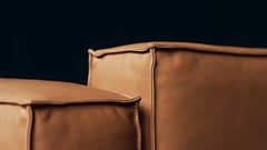 De Sede DS-21/123A Two-Seat Modular Sofa in Hazel Leather by Stephan Hürlemann
