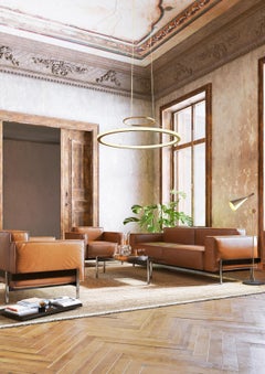 De Sede DS-21 Three-Seat Sofa in White Leather by Stephan Hürlemann