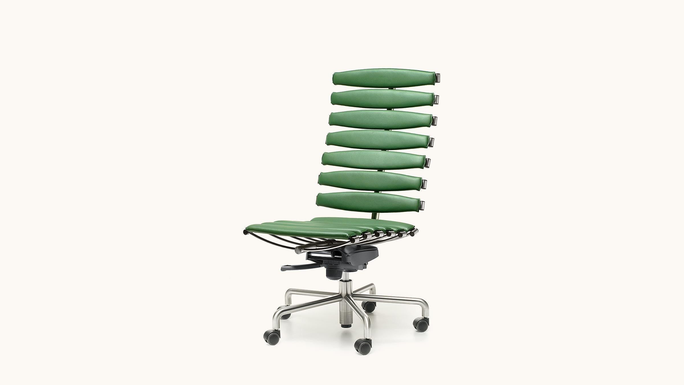 Swiss De Sede DS-2100/156 Chair in Green Upholstery by De Sede Design Team For Sale
