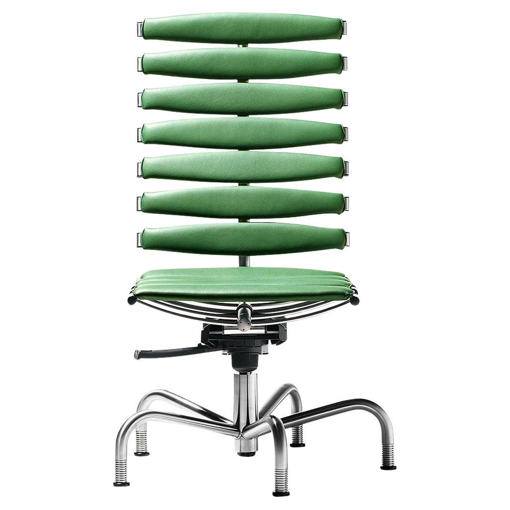 De Sede DS-2100/156 Chair in Green Upholstery by De Sede Design Team For Sale