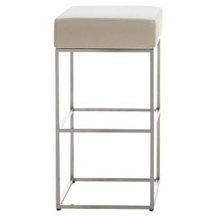 De Sede DS-218/55 Barstool in Off White Upholstery by Paolo Piva