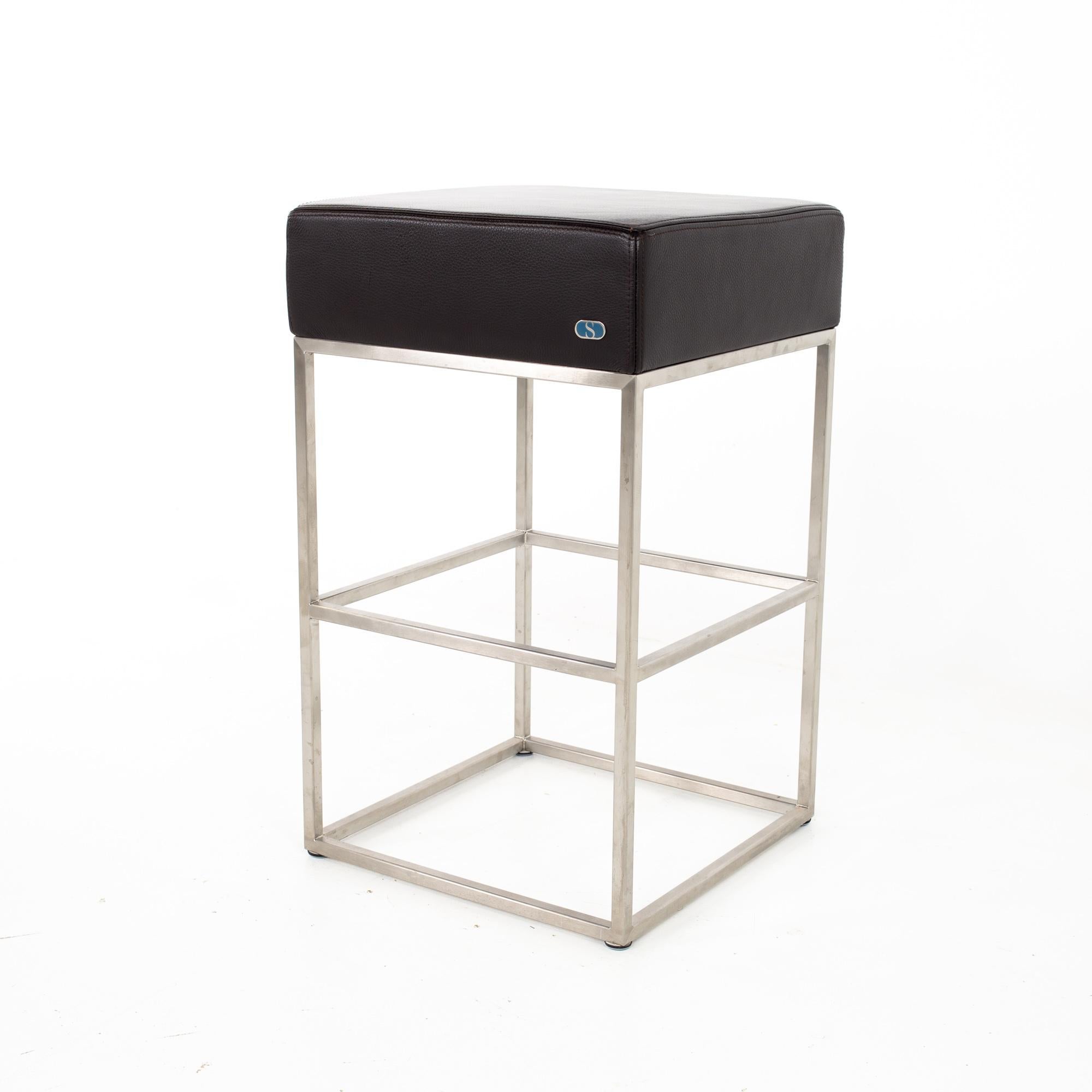 De Sede DS-218 Leather Bar Stools, Set of 4 1
