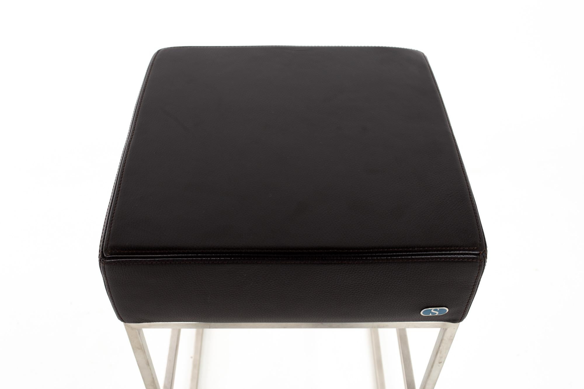 De Sede DS-218 Leather Bar Stools, Set of 4 2