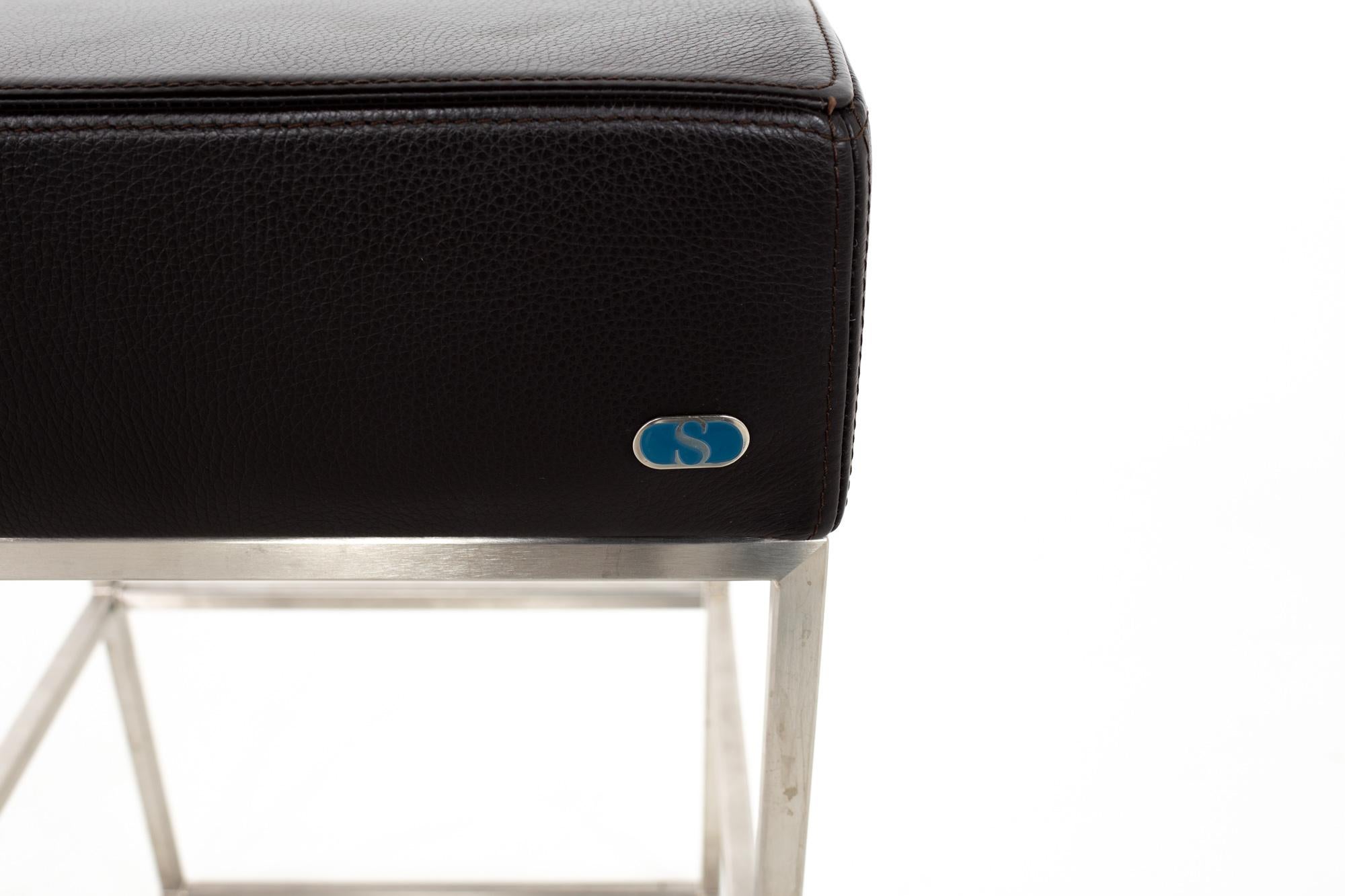 De Sede DS-218 Leather Bar Stools, Set of 4 3