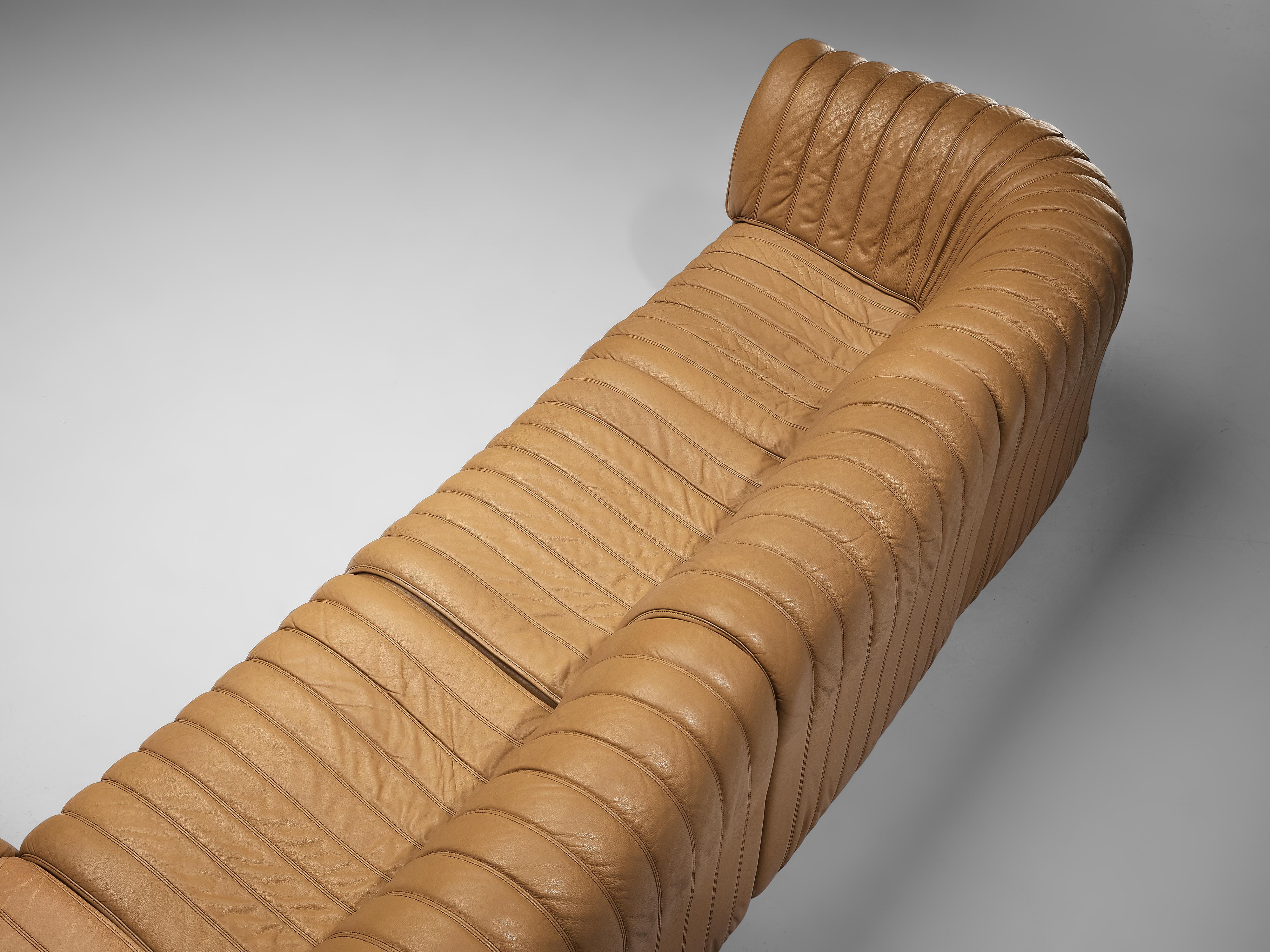 De Sede ‘DS-22’ Modular Sofa in Caramel Leather 3