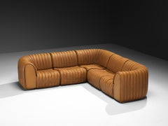 De Sede ‘DS-22’ Modular Sofa in Caramel Leather