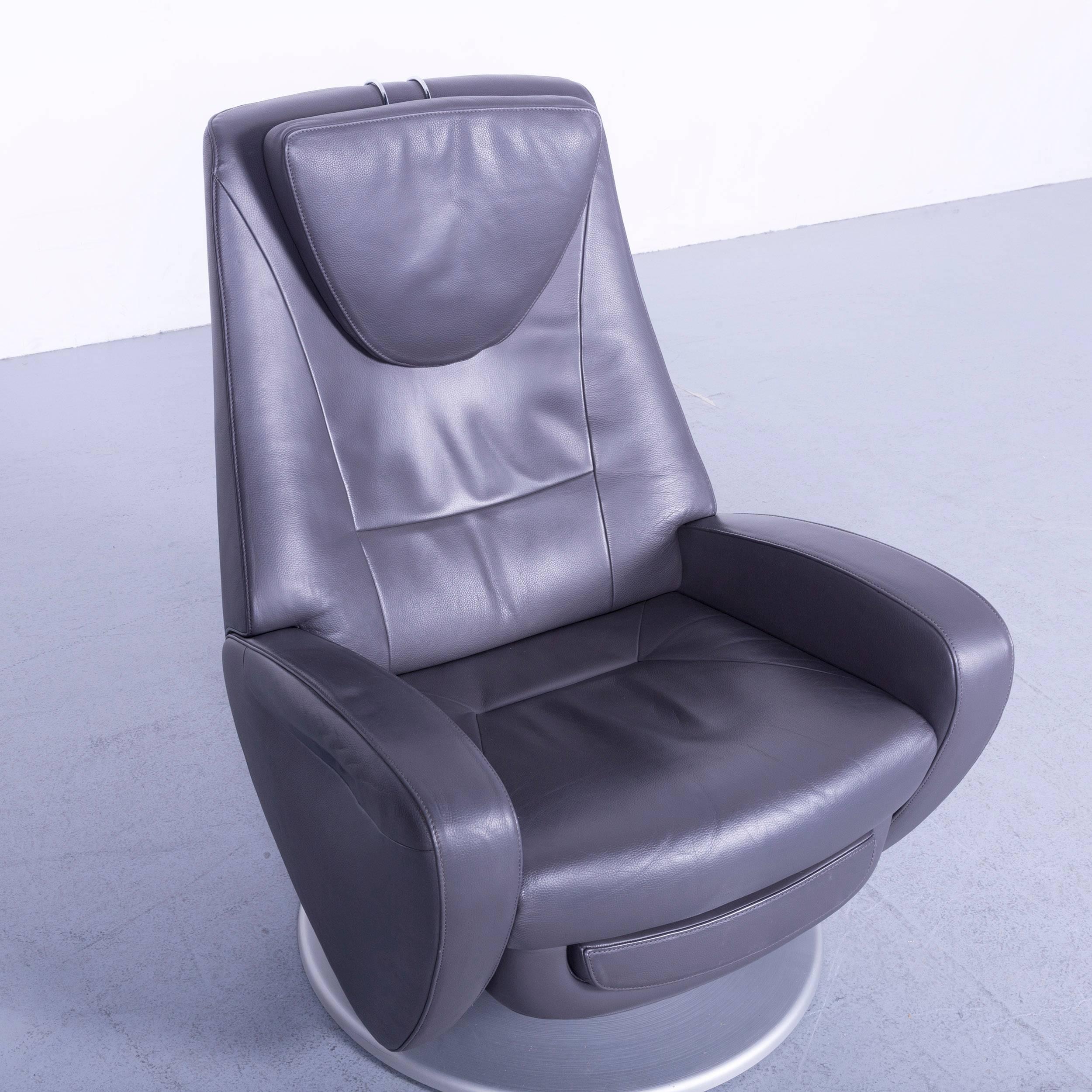 De Sede DS 220 Leather Armchair Grey One-Seat Recliner 1
