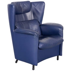 De Sede DS 23 Leather Armchair Blue One-Seat