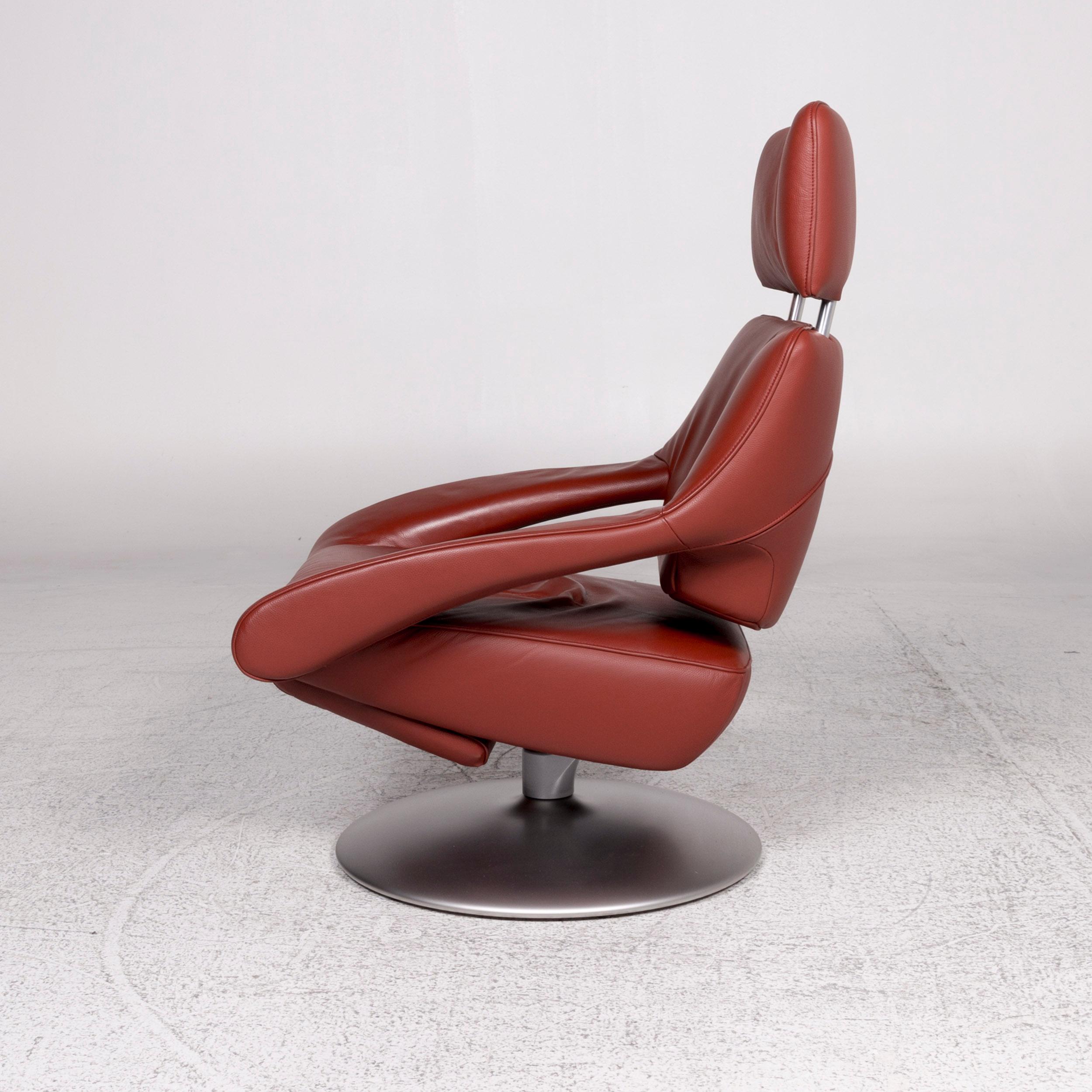 De Sede Ds 255 Leather Armchair Red Incl. Function For Sale 4