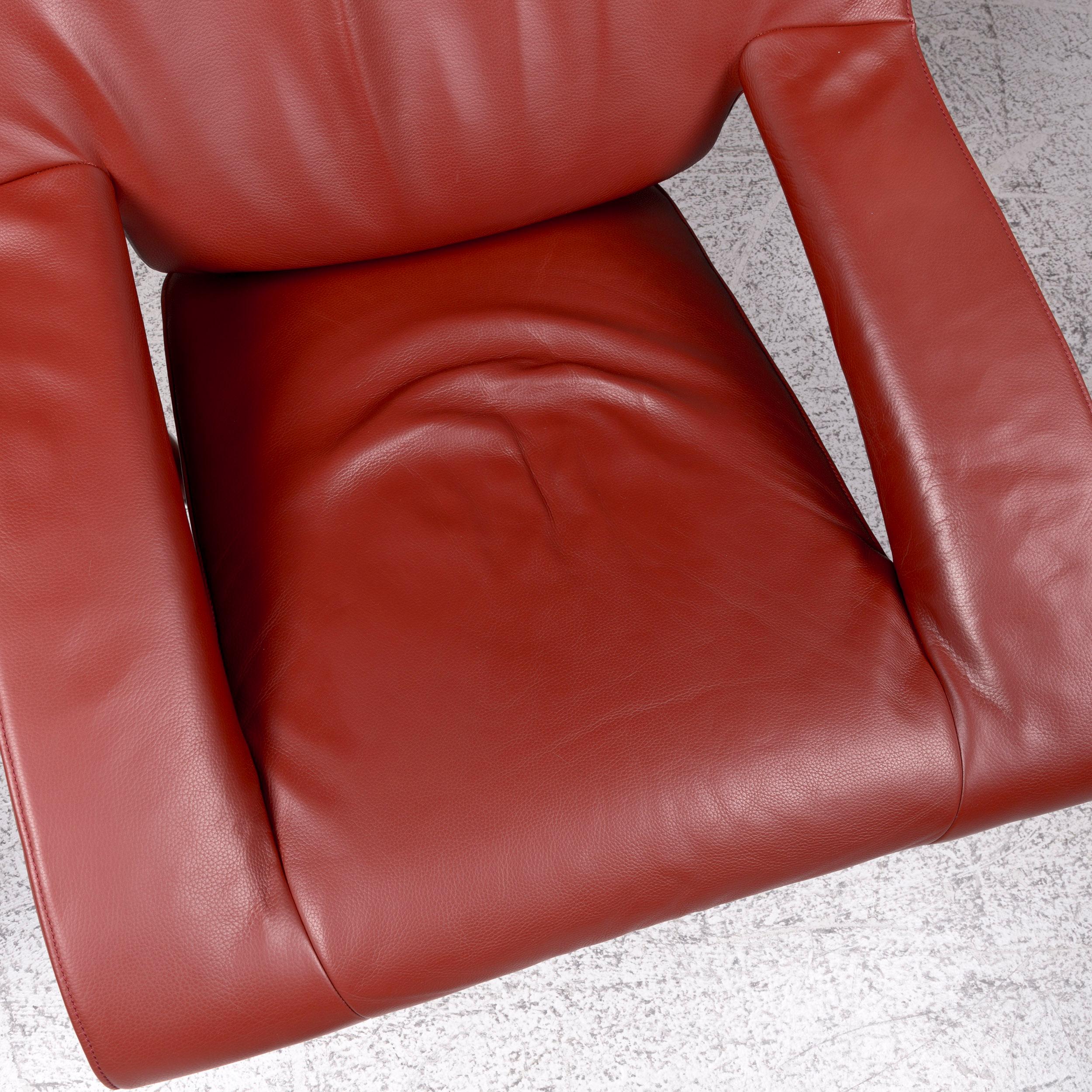 De Sede Ds 255 Leather Armchair Red Incl. Function In Good Condition For Sale In Cologne, DE