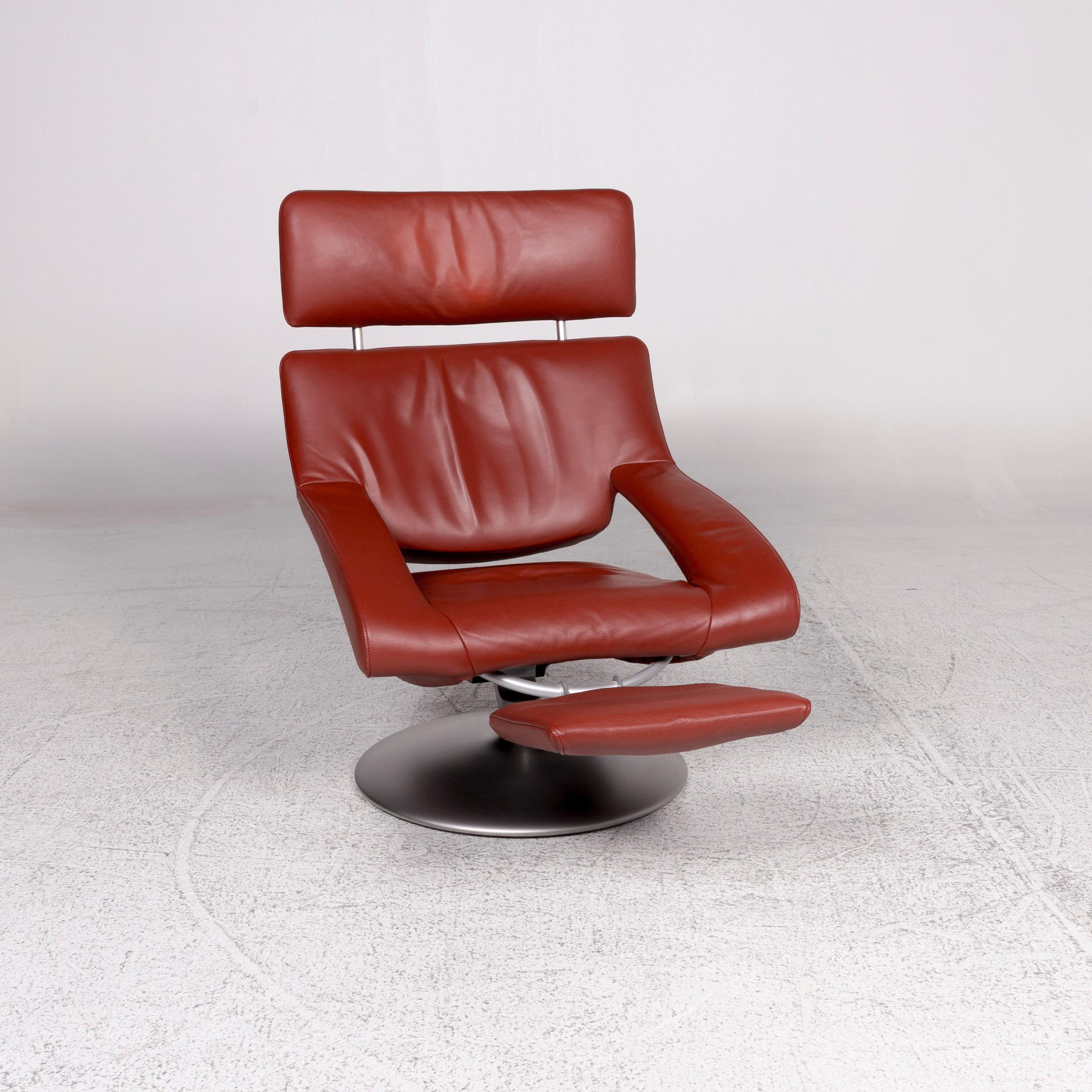 De Sede Ds 255 Leather Armchair Red Incl. Function For Sale 1