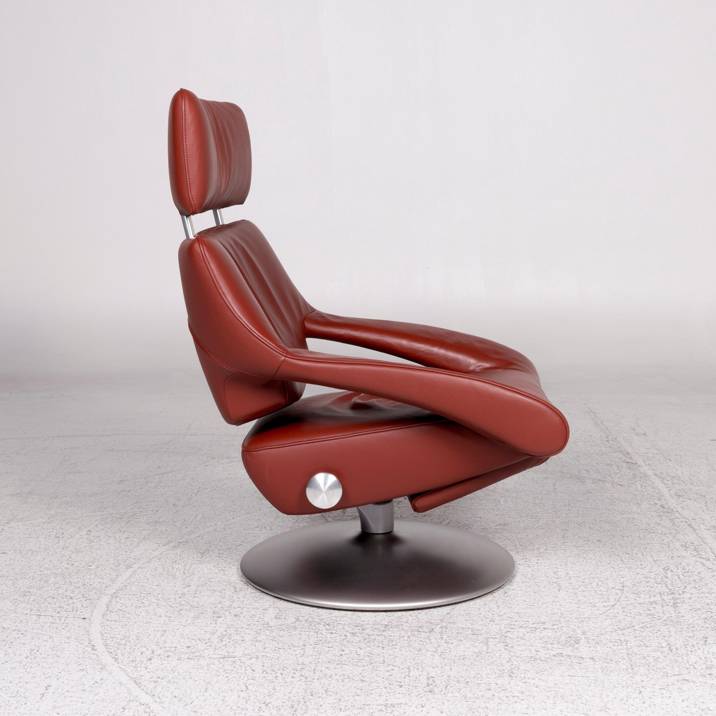 De Sede Ds 255 Leather Armchair Red Incl. Function For Sale 2