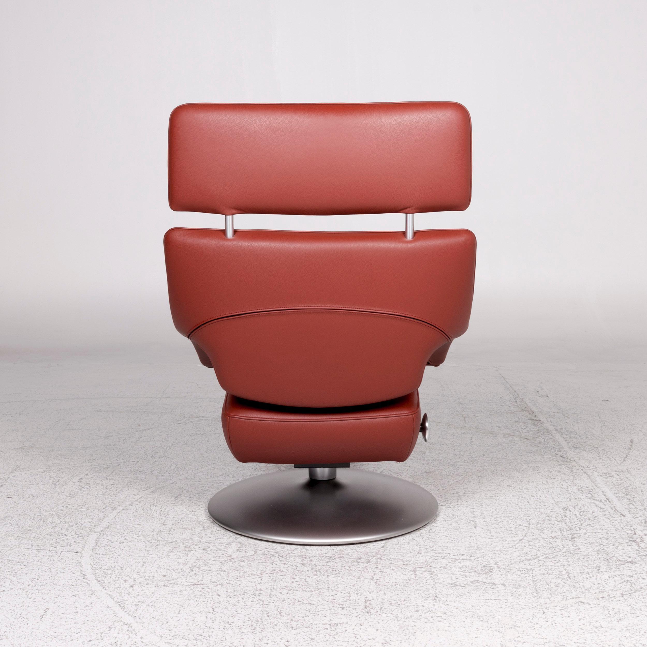 De Sede Ds 255 Leather Armchair Set Red Incl. Function For Sale 3