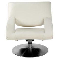 De Sede DS-255 Low Backrest Armchair in Snow Upholstery by De Sede Design Team