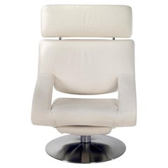 De Sede DS-255 Low Backrest Armchair in Snow Upholstery by De Sede Design Team