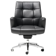 Fauteuil de direction De Sede DS-257/01 en tissu noir par De Sede Design Team