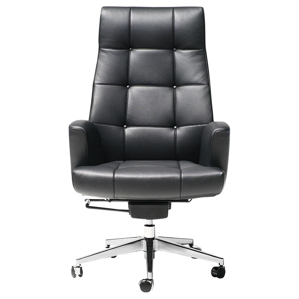 Fauteuil de direction De Sede DS-257/11 en tissu noir par De Sede Design Team