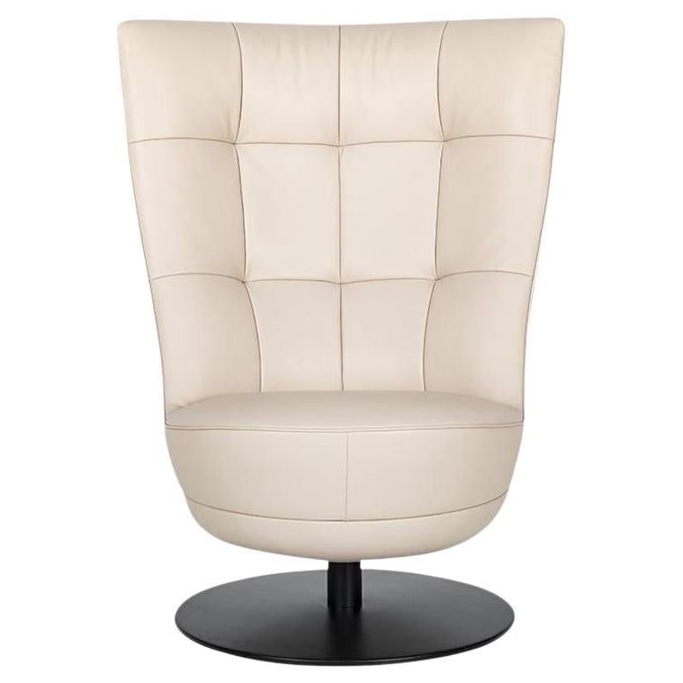 De Sede DS-262/01 Armchair in Perla Upholstery & Swivel Base by Stefan Heiliger