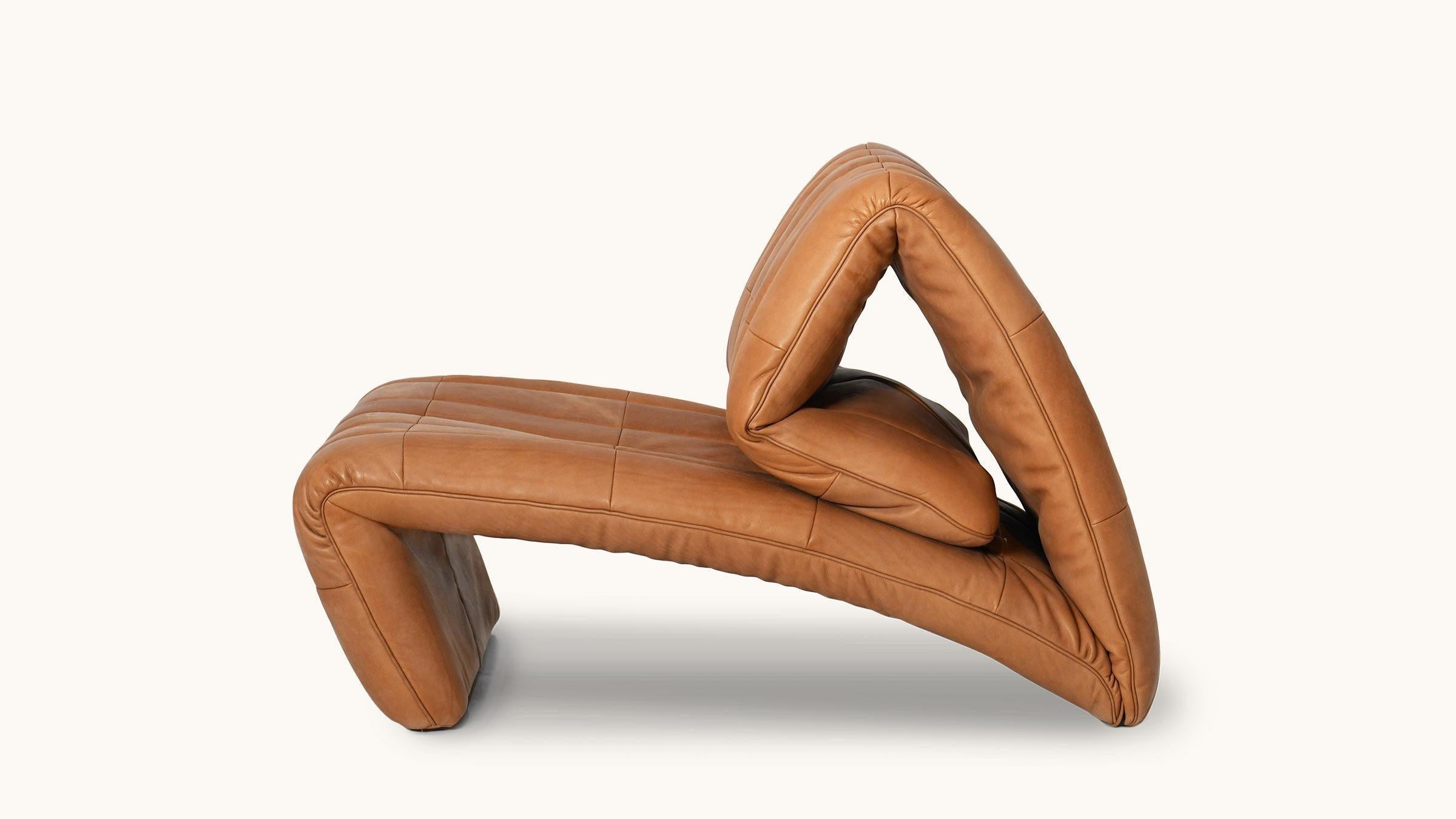 stefan heiliger leather lounge chair
