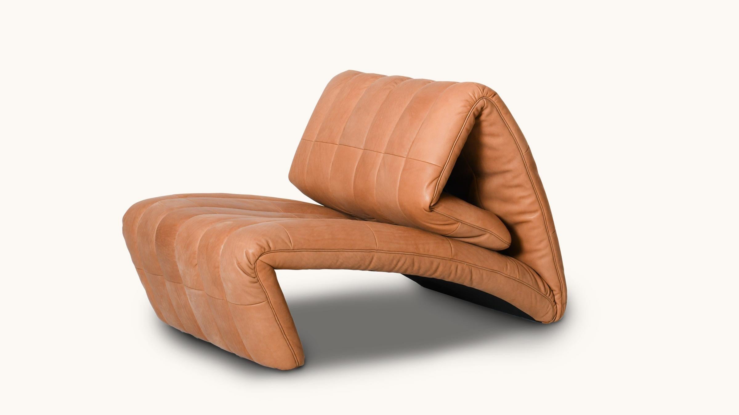 Modern De Sede DS-266 Adjustable Recliner in Natural Wot Upholstery by Stefan Heiliger For Sale