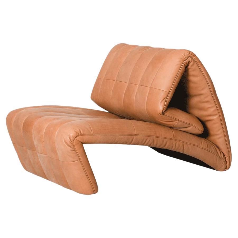 De Sede DS-266 Adjustable Recliner in Natural Wot Upholstery by Stefan Heiliger For Sale