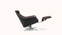 De Sede DS-277 Armchair with Footrest in Cafe Brown leather by Christian Werner