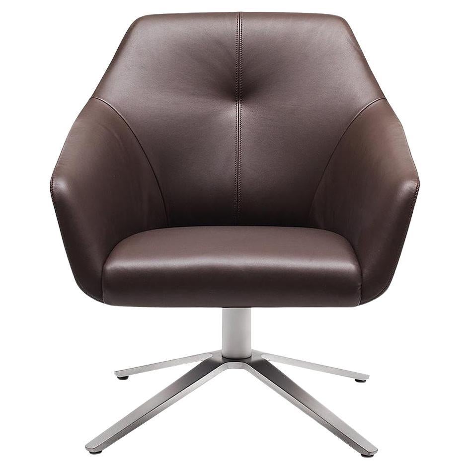 De Sede DS-278 Lounge Chair in Cafe Brown Upholstery by Christian Werner For Sale