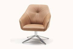 De Sede DS-278 Lounge Chair in Nougat Leather Upholstery by Christian Werner