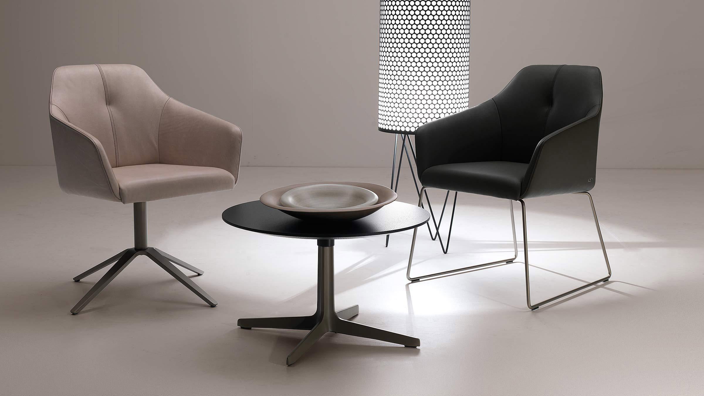 Moderne Chaise de salle à manger De Sede DS-279 en tissu Schiefer de Christian Werner en vente