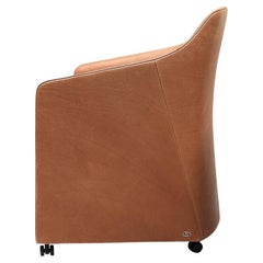 De Sede DS-279 Lounge Chair with Castors in Cuoio Leather by Christian Werner