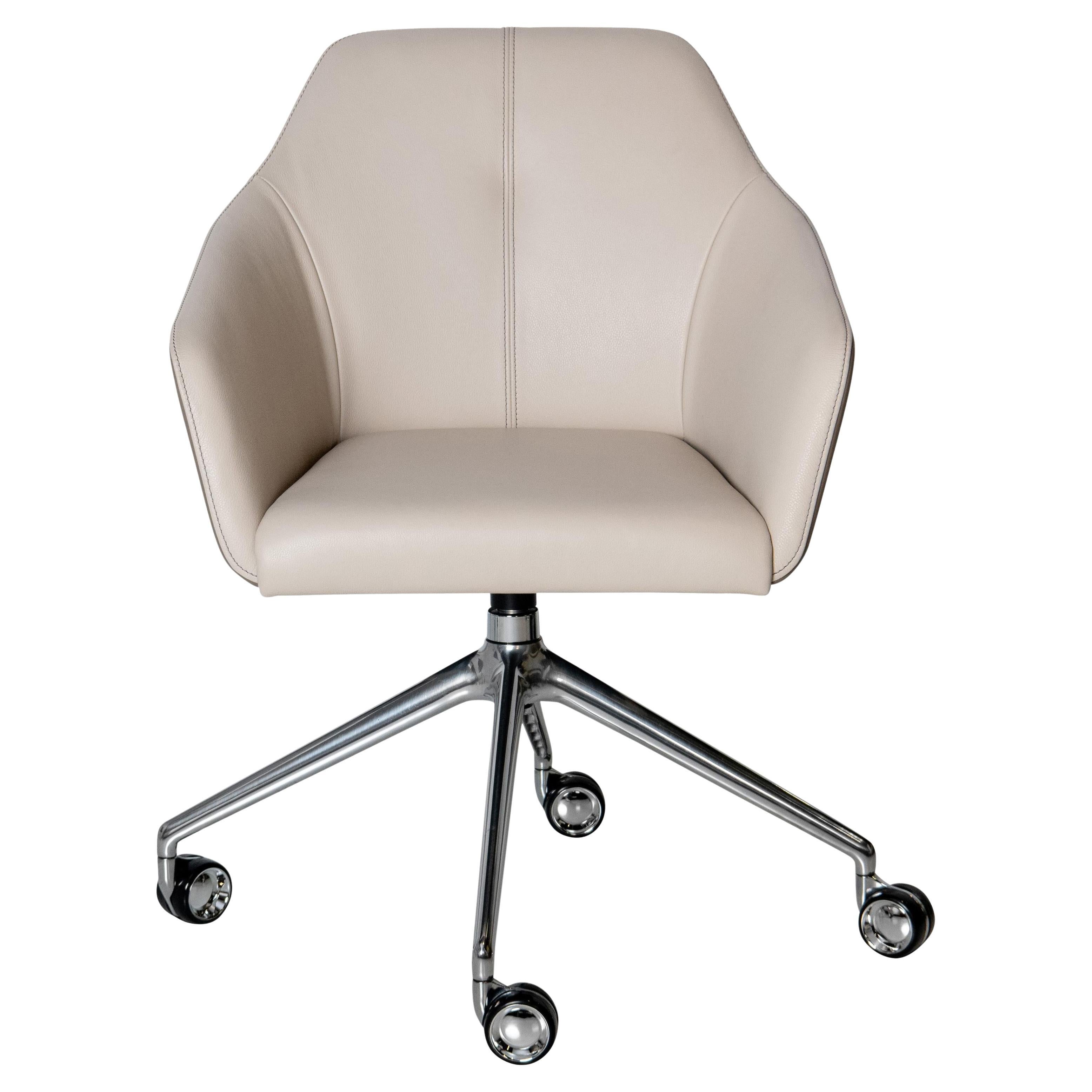 De Sede DS-279 Office Chair with Castors in Perla Upholstery by Christian Werner For Sale