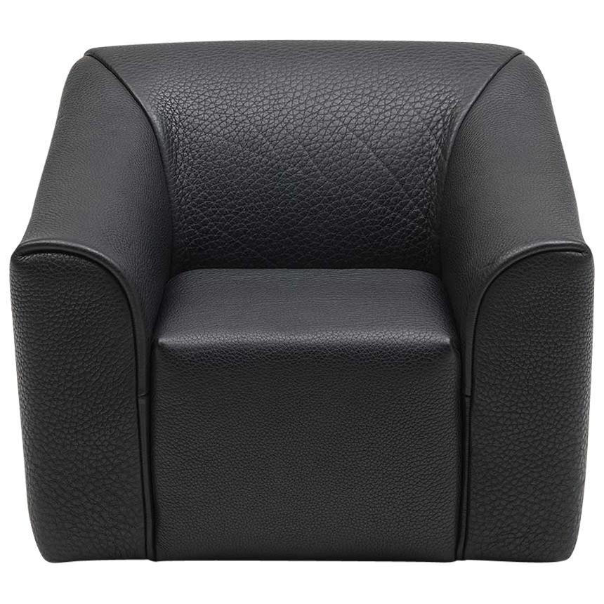 Fauteuil De Sede DS-2847 en tissu noir par l'équipe de design De Sede