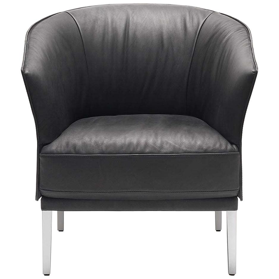 Fauteuil De Sede DS-291 en tissu noir par l'équipe de design De Sede